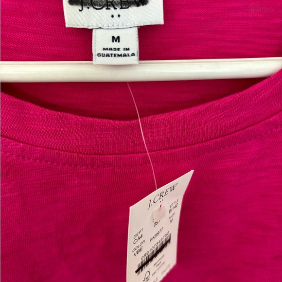 J Crew T Shirt Dress Womens Medium Tie Waist Mini Cap Sleeves Dolman Cotton - Picture 5 of 5